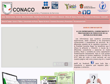 Tablet Screenshot of conaco.org.mx